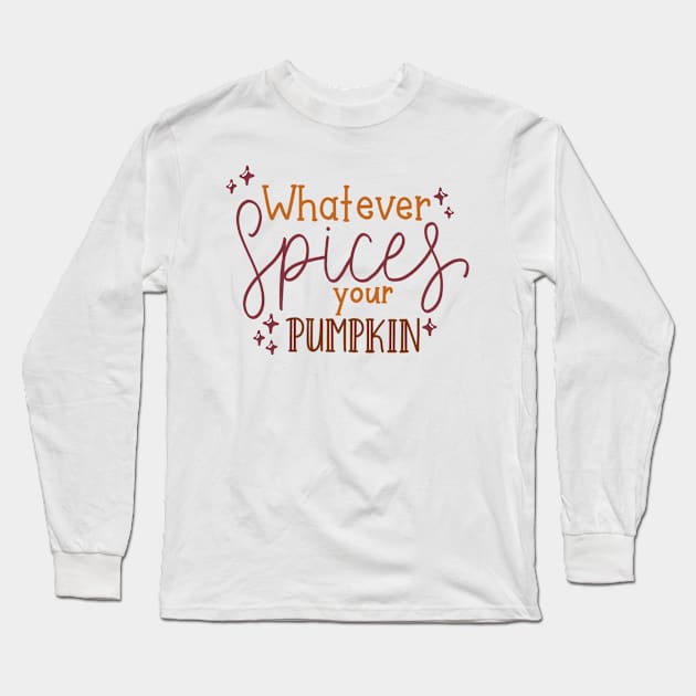 Pumpkin spice Long Sleeve T-Shirt by nicolecella98